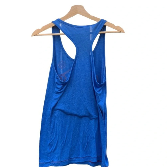 Nike women's medium tank top, cobalt blue and red - Picture 2 of 4
